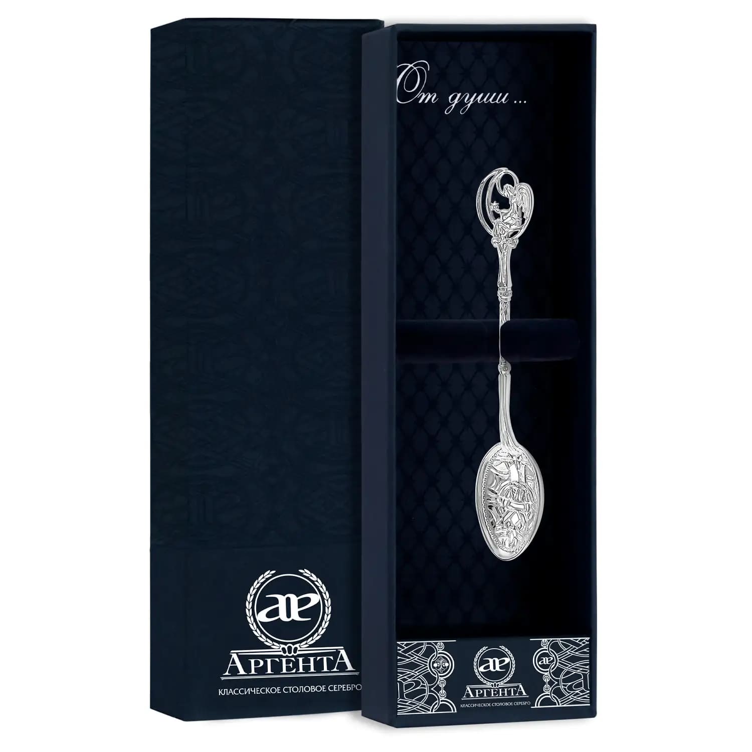 СЕРЕБРЯНАЯ ЛОЖКА "СЕРДЦЕ АНГЕЛА" – АРГЕНТА