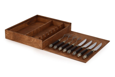 СТЕЙКОВЫЙ НАБОР "ОХОТА" (ВОЛК, МЕДВЕДЬ) НА 4 ПЕРСОНЫ