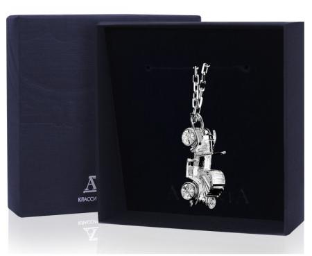 Столовое серебро купить в Москве СЕРЕБРЯНЫЙ БРЕЛОК ДЛЯ КЛЮЧЕЙ "КАБРИОЛЕТ" – АРГЕНТА