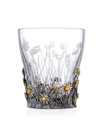 СЕРЕБРЯНЫЙ СТАКАН ДЛЯ ВОДЫ "РОМАШКА" – АЛЬТМАСТЕР