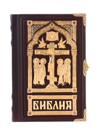 БИБЛИЯ "РАСПЯТИЕ ХРИСТОВО" В ПОЗОЛОТЕ – АЛЬТМАСТЕР
