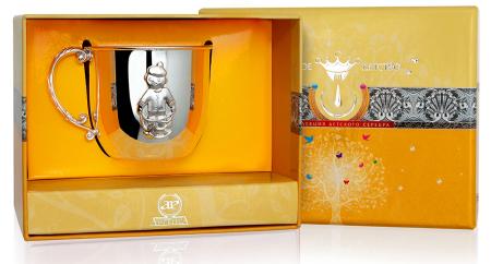 ДЕТСКАЯ СЕРЕБРЯНАЯ КРУЖКА "МАЛЬЧИК" – АРГЕНТА