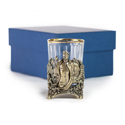 СТОПКА "ФСБ ДЗЕРЖИНСКИЙ" ЛАТУННАЯ