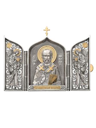СКЛАДЕНЬ "СВЯТОЙ НИКОЛАЙ" С ПОЗОЛОТОЙ (СРЕДНИЙ) – АЛЬТМАСТЕР