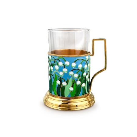 СЕРЕБРЯНЫЙ ПОДСТАКАННИК  42810 – РУССКИЕ САМОЦВЕТЫ