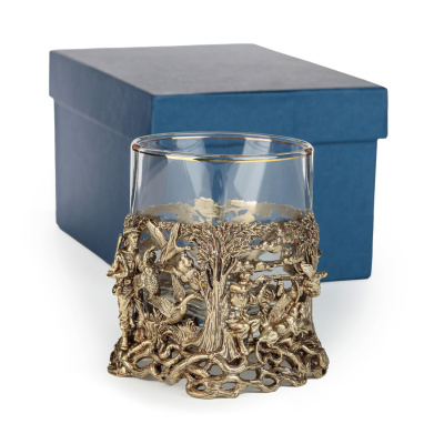 СТАКАН ДЛЯ ВИСКИ "ОХОТА" ЛАТУННЫЙ