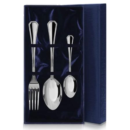 СТОЛОВЫЙ НАБОР ИЗ СЕРЕБРА "ЭЛЕГАНТ" (3 ПРЕДМЕТА) – АРГЕНТА