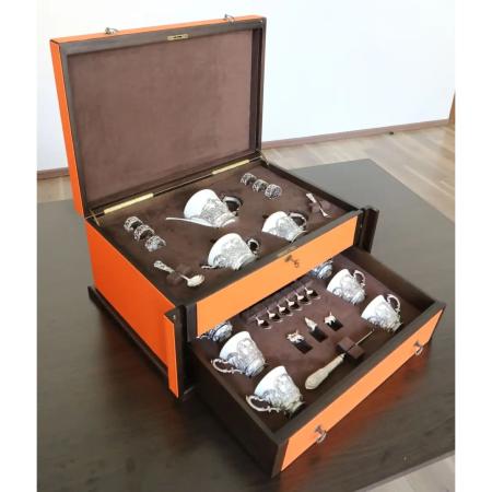 НАБОР "СУНДУК" ДЛЯ ЧАЯ "КОРОЛЕВСКАЯ ОХОТА" – АРГЕНТА