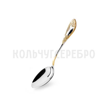 СЕРЕБРЯНАЯ ЧАЙНАЯ ЛОЖКА "ИМПЕРАТОРСКАЯ" С ПОЗОЛОТОЙ М-12 – ПАВЛОВСКИЙ ЗАВОД