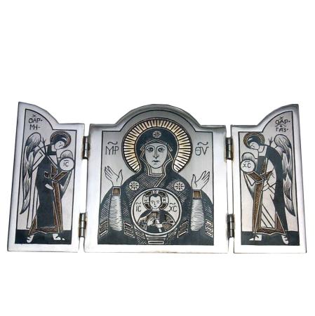СЕРЕБРЯНАЯ ИКОНА-СКЛАДЕНЬ  АРТ. 50240010А06 – СЕВЕРНАЯ ЧЕРНЬ