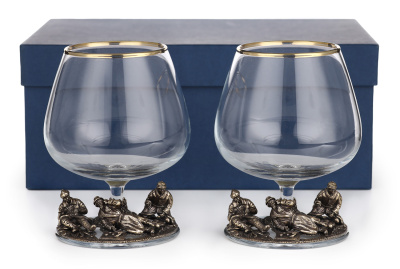БОКАЛ ДЛЯ КОНЬЯКА "ОХОТНИКИ НА ПРИВАЛЕ" CLASSIC 2 ШТ