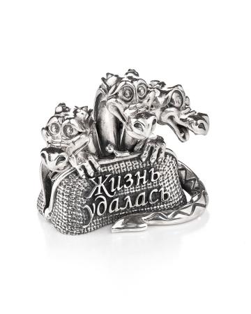 СЕРЕБРЯНАЯ ПОДСТАВКА ДЛЯ ВИЗИТОК "ЖИЗНЬ УДАЛАСЬ" – АЛЬТМАСТЕР