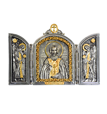 СКЛАДЕНЬ "СЕРГИЙ РАДОНЕЖСКИЙ" С ПОЗОЛОТОЙ – АЛЬТМАСТЕР