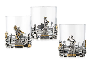 НАБОР СЕРЕБРЯНЫХ СТАКАНОВ "РАЗГУЛЯЙ" (3 ШТУКИ) – АЛЬТМАСТЕР
