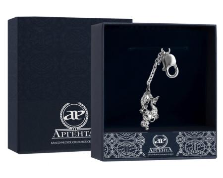 СЕРЕБРЯНЫЙ БРЕЛОК ДЛЯ КЛЮЧЕЙ "ЗОДИАК-РЫБЫ" – АРГЕНТА