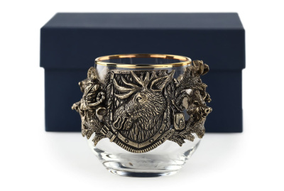 СТАКАН ДЛЯ ВИСКИ "ОХОТА - ЛОСЬ" CLASSIC 