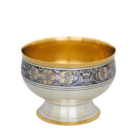 СЕРЕБРЯНАЯ ВАЗА С ПОЗОЛОТОЙ  АРТ. 40130069А06 – СЕВЕРНАЯ ЧЕРНЬ