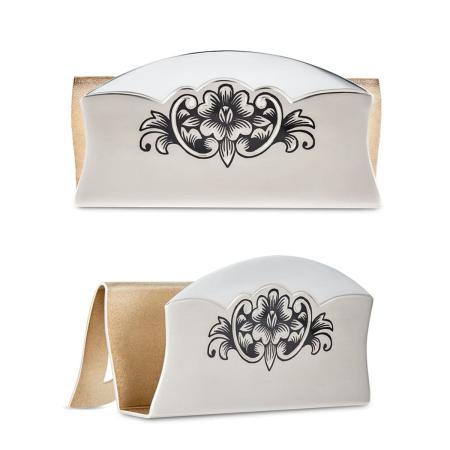 СЕРЕБРЯНАЯ НАСТОЛЬНАЯ ВИЗИТНИЦА АРТ. 50040041А05 – СЕВЕРНАЯ ЧЕРНЬ