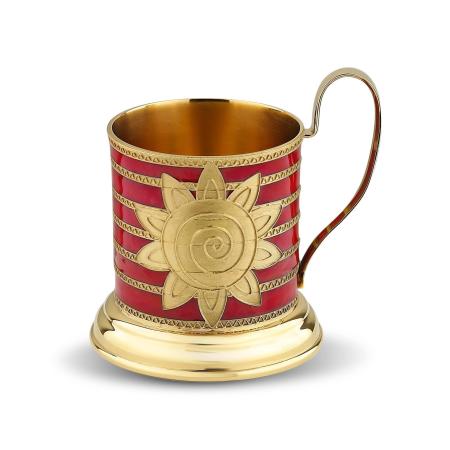 СЕРЕБРЯНЫЙ ПОДСТАКАННИК "МАСЛЕНИЦА"  42212 – РУССКИЕ САМОЦВЕТЫ