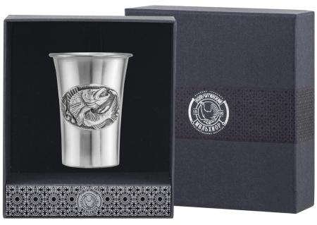 СТОПКА "СУДАК" ПОСЕРЕБРЕННАЯ С ЧЕРНЕНИЕМ (1 ШТУКА) – КОЛЬЧУГИНСКИЙ МЕЛЬХИОР