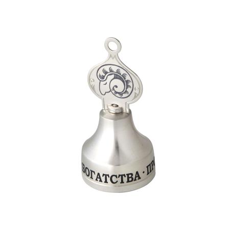 СЕРЕБРЯНЫЙ КОЛОКОЛЬЧИК "ГОД КОЗЫ" – СЕВЕРНАЯ ЧЕРНЬ