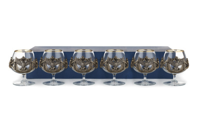 БОКАЛ ДЛЯ КОНЬЯКА "ГЕРБ РОССИИ" CLASSIC 6 ШТ