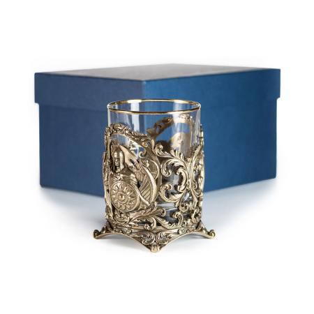 СТАКАН ДЛЯ ВИСКИ "БОГАТЫРЬ" ЛАТУННЫЙ