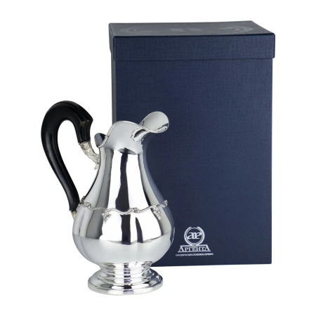 СЕРЕБРЯНЫЙ КУВШИН "С ЦВ. ОРНАМ." БЕЗ КРЫШКИ (1 ЛИТР) – АРГЕНТА