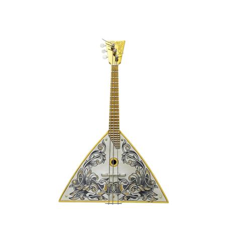 СЕРЕБРЯНЫЙ СУВЕНИР БАЛАЛАЙКА "ПЕРЕПЕВ" – СЕВЕРНАЯ ЧЕРНЬ