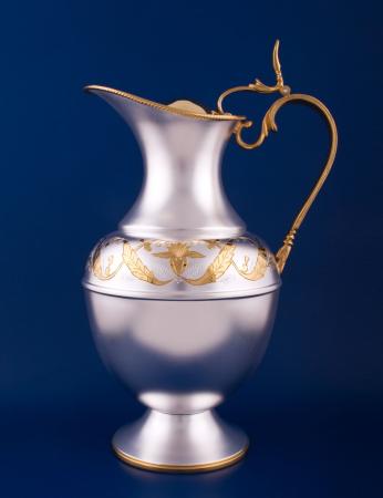 СЕРЕБРЯНЫЙ КУВШИН "ВЕРСАЛЬ" №7 С ПОЗОЛОТОЙ (1,2 ЛИТРА) – МСТЁРСКИЙ ЮВЕЛИР
