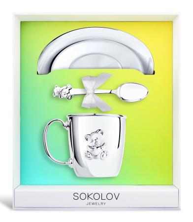 ДЕТСКИЙ НАБОР "МИШУТКА" (КРУЖКА, ЛОЖКА, БЛЮДЦЕ) – SOKOLOV ДЕТСКИЙ НАБОР "МИШУТКА" (КРУЖКА, ЛОЖКА, БЛЮДЦЕ) – SOKOLOV