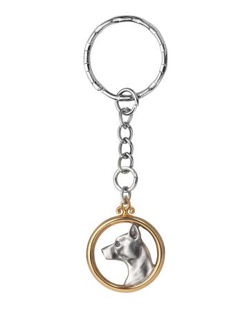 Столовое серебро купить в Москве СЕРЕБРЯНЫЙ БРЕЛОК "ПИТБУЛЬ" – АЛЬТМАСТЕР