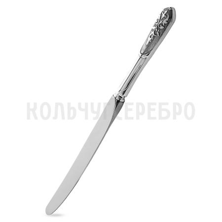 СТОЛОВЫЙ НОЖ ИЗ МЕЛЬХИОРА "ВИЗИРЬ" С ЧЕРНЕНИЕМ – КОЛЬЧУГИНСКИЙ МЕЛЬХИОР