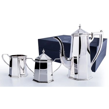 КОФЕЙНЫЙ СЕРВИЗ "ЭЛЕГАНТ" 3 ПРЕДМЕТА – АРГЕНТА