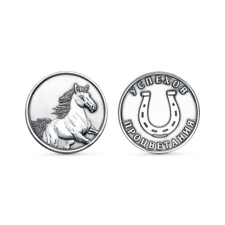 СЕРЕБРЯНАЯ СУВЕНИРНАЯ МОНЕТА "ГОД ЛОШАДИ" 93011580-7 – КРАСНАЯ ПРЕСНЯ