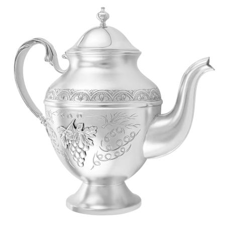 СЕРЕБРЯНЫЙ ЧАЙНИК №17 "ВИНОГРАДНАЯ ЛОЗА" – МСТЁРСКИЙ ЮВЕЛИР