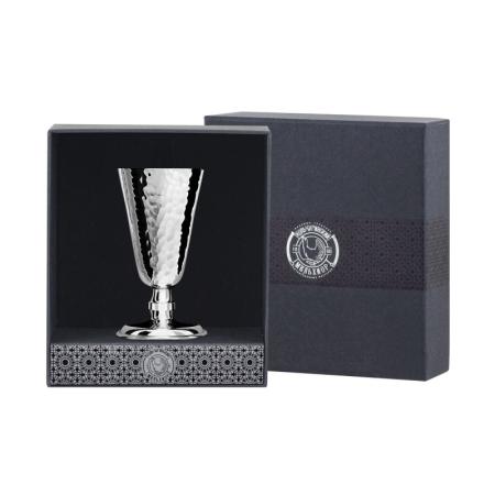 РЮМКА "№4" ПОСЕРЕБРЁННАЯ КОВАННАЯ (1 ШТУКА) – КОЛЬЧУГИНСКИЙ МЕЛЬХИОР