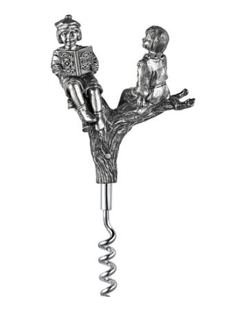 СЕРЕБРЯНЫЙ ШТОПОР "СКАЗКА" С ЧЕРНЕНИЕМ – АЛЬТМАСТЕР