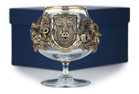 БОКАЛ ДЛЯ КОНЬЯКА "РУССКИЙ ЛЕС - КАБАН" CLASSIC 