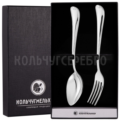 СТОЛОВЫЙ НАБОР ИЗ МЕЛЬХИОРА "ГРАЦИЯ" №8 (2 ПРЕДМЕТА) – МСТЕРСКИЙ ЮВЕЛИР