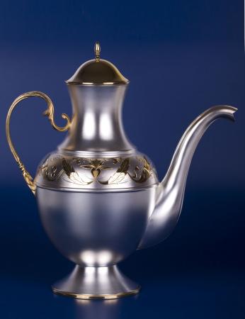 СЕРЕБРЯНЫЙ КОФЕЙНИК "№7" С ПОЗОЛОТОЙ – МСТЁРСКИЙ ЮВЕЛИР