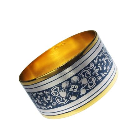 СЕРЕБРЯНОЕ КОЛЬЦО ДЛЯ САЛФЕТОК АРТ. 40270006А06 – СЕВЕРНАЯ ЧЕРНЬ