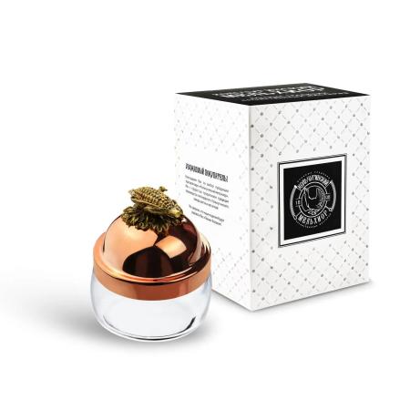 БАНКА ДЛЯ СЫПУЧИХ ПРОДУКТОВ "КУКУРУЗА" МЕДНАЯ (420 МЛ.) – КОЛЬЧУГИНСКИЙ МЕЛЬХИОР