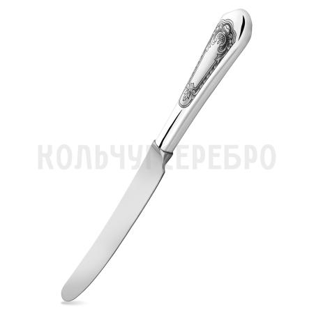 СЕРЕБРЯНЫЙ СТОЛОВЫЙ НОЖ "ФАМИЛЬНЫЙ" С ЧЕРНЕНИЕМ - СЕВЕРНАЯ ЧЕРНЬ