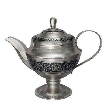 СЕРЕБРЯНЫЙ ЧАЙНИК  С ЧЕРНЕНИЕМ "40370007А05" – СЕВЕРНАЯ ЧЕРНЬ