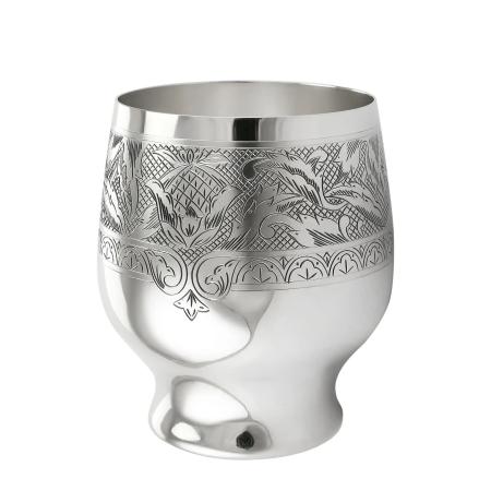 СЕРЕБРЯНЫЙ СТАКАН "КУПЕЦ" 220 МЛ. – МСТЁРСКИЙ ЮВЕЛИР