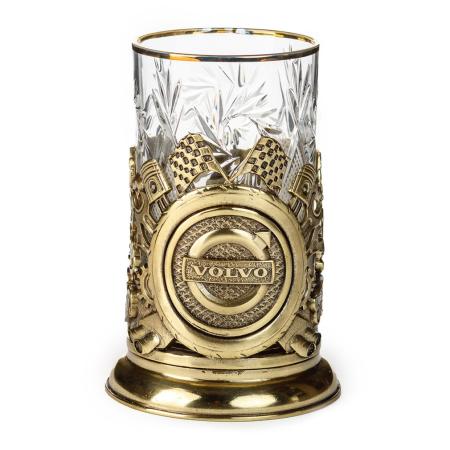 ПОДСТАКАННИК "ВОЛЬВО" ЛАТУННЫЙ