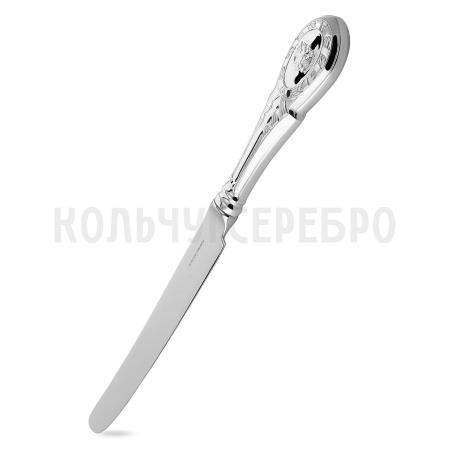 СЕРЕБРЯНЫЙ СТОЛОВЫЙ НОЖ "ГОСУДАРСТВЕННЫЙ" 26507 - РУССКИЕ САМОЦВЕТЫ