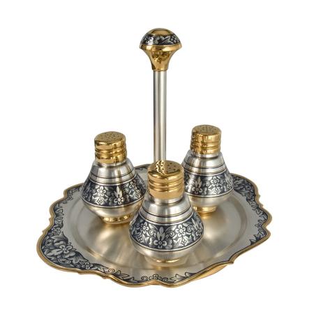 СЕРЕБРЯНЫЙ НАБОР ДЛЯ СПЕЦИЙ АРТ. "40450003А06" – СЕВЕРНАЯ ЧЕРНЬ