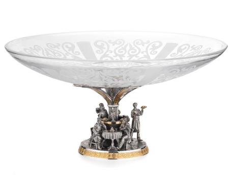 СЕРЕБРЯНАЯ ВАЗА "ЧАЕПИТИЕ В ТРАКТИРЕ" – АЛЬТМАСТЕР